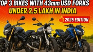 Top 3 Bikes With 43mm USD Forks- This Is a AI Generated Featured Image